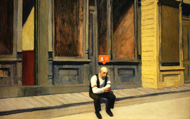 Se Edward Hopper usasse Instagram e outras redes sociais