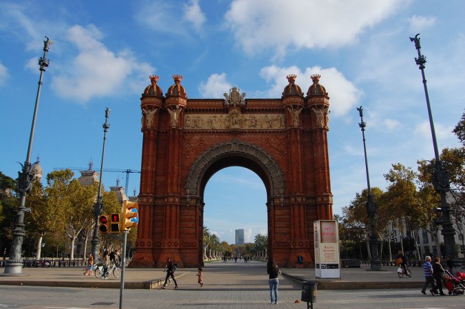 Arco do Triunfo de Barcelona. Foto: Débora Costa e Silva