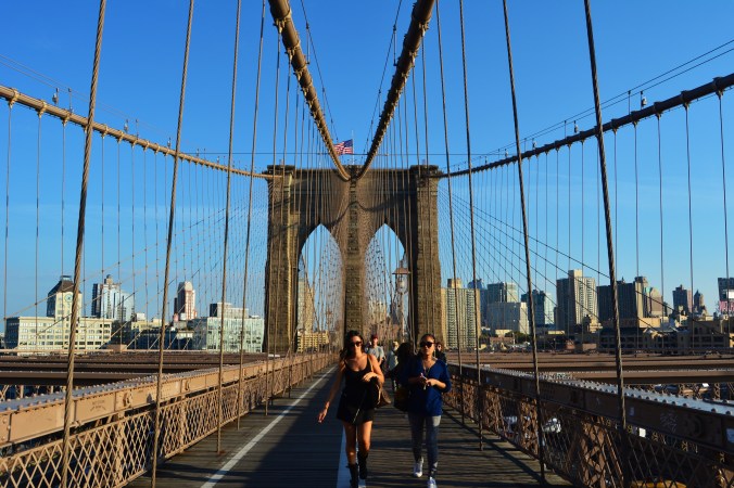Parei de me censurar por repetir lugares, como a Brooklyn Bridge, que tanto adoro. Foto: Débora Costa e Silva
